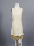 A Yellow Silk Fringe Dress