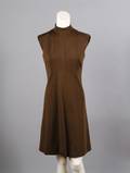 A Pauline Trigere Brown Day Dress