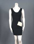A Moschino Pret a Porter Black Linen Envelope Dress