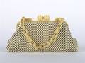 A Whiting and Davis Cream Mesh Evening Purse
