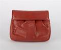 A Bottega Veneta Red Snakeskin Purse