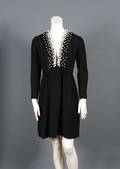 A Donald Brooks Black Wool Dress