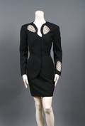 A Thierry Mugler Black Skirt Suit