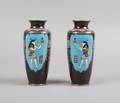 A Pair of Japanese Cloisonne Vases
