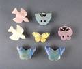 Three Porcelain Butterfly Form Boxes