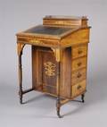 An English Inlaid Mahogany Davenport Desk