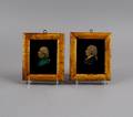 Two Wax Profiles of 18th Century Gentleman
