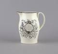 An English Creamware TransferDecorated Jug