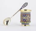 A Russian SilverGilt and Enamel Cup Moscow