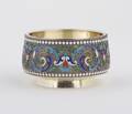 A Russian SilverGilt and Enamel Salt