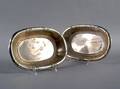 A Pair of American Sterling Silver Serving Bowls Dominick  Haff Retailed by Bailey Banks  Biddle