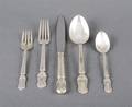 An American Sterling Silver Flatware Service BakerManchester Mfg Co