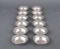 A Set of Twelve American Sterling Silver Nut Dishes Towle Retailed by Bailey Banks  Biddle Co