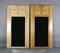 A Pair of Louis XV Style Pine Trumeau Mirrors