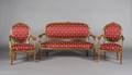 A Louis XVI Style Three Piece Childs Parlor Suite