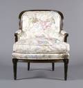 A Louis XVI Style Mahogany Bergere