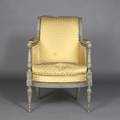 A Directoire Style Painted Bergere
