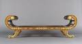 A Empire Style Parcel Gilt Mahogany Daybed