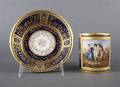 A Royal Vienna Style Porcelain Cabinet Coffee Can and Saucer