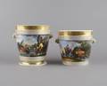A Pair of Paris Porcelain Jardinieres
