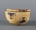 A Native American Geometric Design Basket Hopi or Zuni