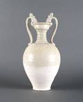 A Chinese Cream Glazed Pottery Amphora Tang Dynasty