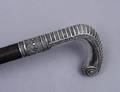 354 SILVER FILIGREE MOUNTED EBONY WALKING CANE