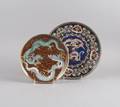 Two Japanese Cloisonne Chargers