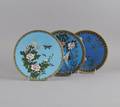 A Group of Three Japanese Cloisonne Chargers