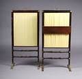 A Pair of Mahogany Adjustable Firescreens