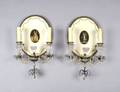 A Pair of Neoclassical Style TwoLight Sconces