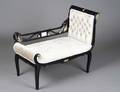 19 EMPIRE STYLE PARCEL GILT EBONIZED BENCH