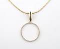 A 14 Karat Yellow and White Gold and Diamond Necklace
