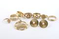 A Collection of Yellow Gold Jewelry