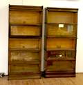 A Pair of Assembled Oak Barrister Bookcases