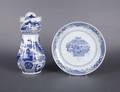 Two Chinese Blue and White Porcelain Articles