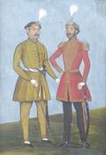 An Indian Painting Depicting Two Noblemen