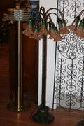 A Tiffany Style Twelve Light Lily Floor Lamp