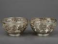 336 PAIR OF SILVER BOWLS