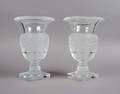 A Pair of Lalique Glass Urns