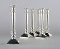 Six Weighted Sterling Silver Candlesticks