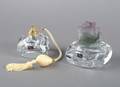 Two Daum Crystal Perfume Bottles