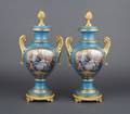 A Pair of Sevres Style Urns