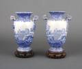 A Pair of Copeland Spodes Italian Vases