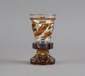 A Bohemian Amber CuttoClear Beaker