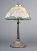An American Reverse Painted Table Lamp
