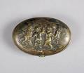 A Continental Bronze Oval Box