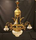 An Empire Style Gilt Chandelier