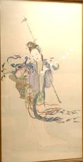 A Chinese Watercolor of Guanyin