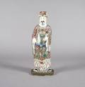 A Chinese Famille Rose Porcelain Figure of a Scholar